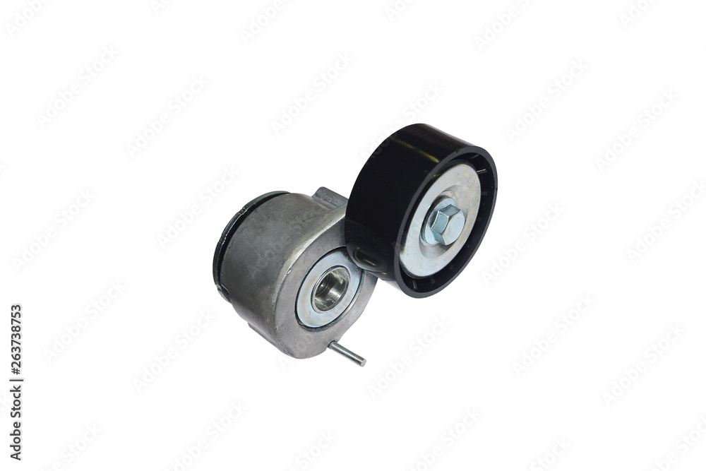 car belt tensioner on the white background car belt tensioner on the white background
