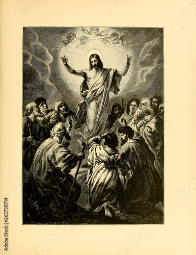 Valokuva Christian illustration. Old image