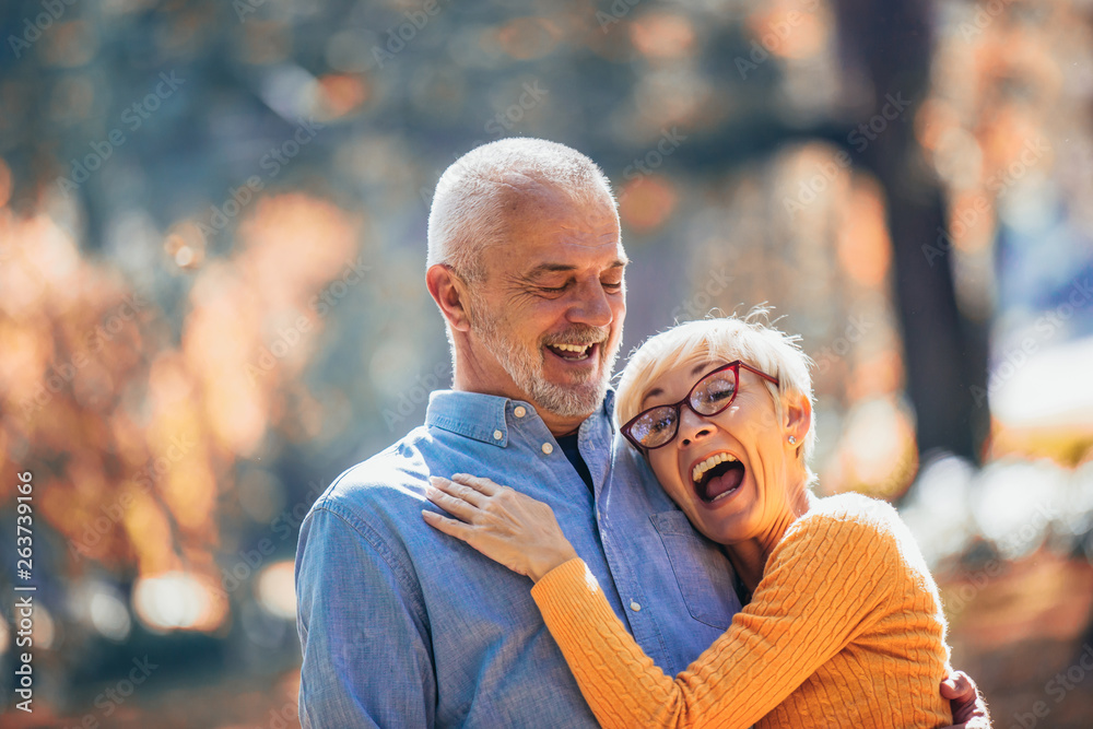 © Mediteraneo - Active seniors on a walk in autumn forest © Mediteraneo - Active seniors on a walk in autumn forest