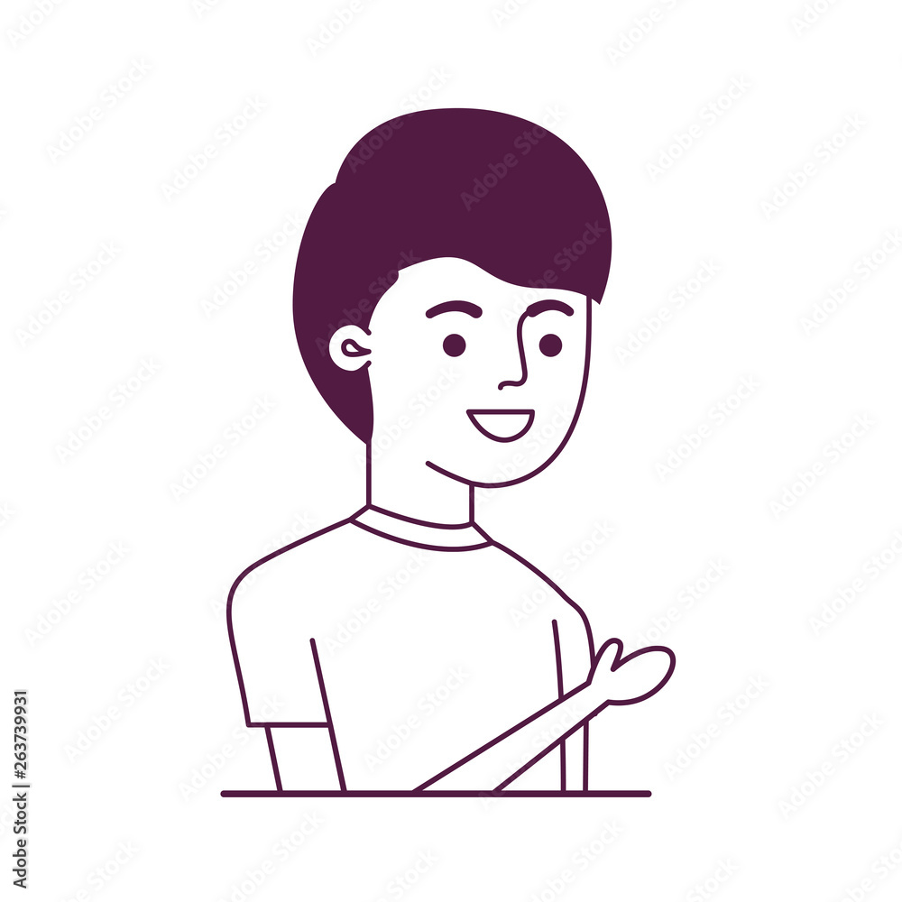 young man avatar character young man avatar character