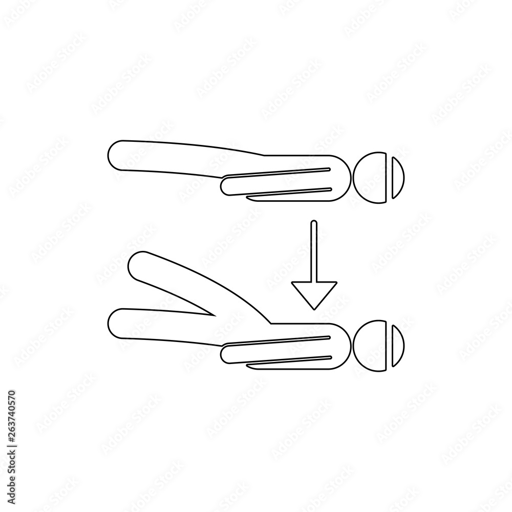 fitness, flutter, kick outline icon. Element of fitness illustration. Signs and symbols icon can be used for web, logo, mobile app, UI, UX fitness, flutter, kick outline icon. Element of fitness illustration. Signs and symbols icon can be used for web, logo, mobile app, UI, UX