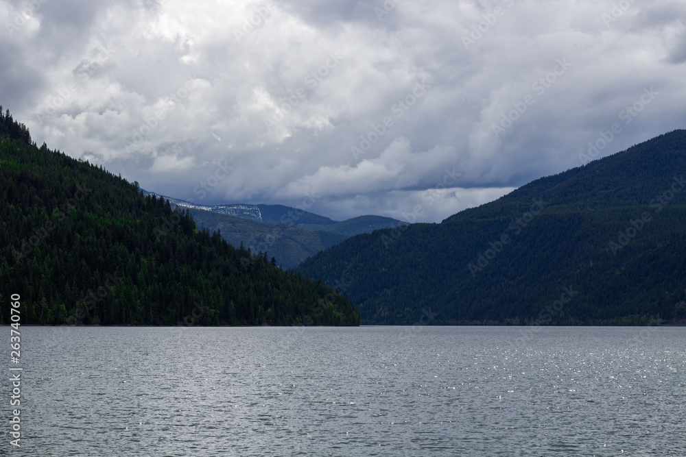 Sullivan Lake on a cloudy day
