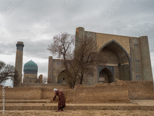 Mosque of samarkand in Uzbekistan. photo