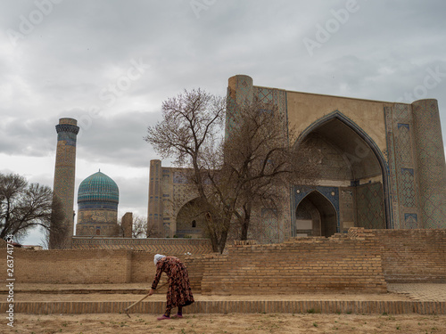 Mosque of samarkand in Uzbekistan. photo