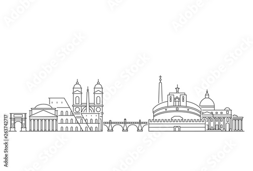 Rome skyline, Italy