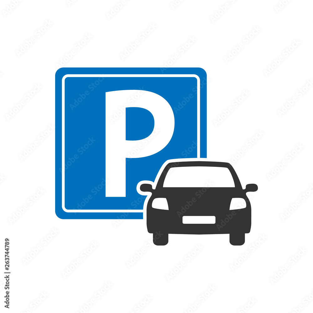 Parking icon. Sign parking for cars. Vector illustration. Parking icon. Sign parking for cars. Vector illustration.