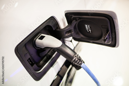 Electric car charging socket
