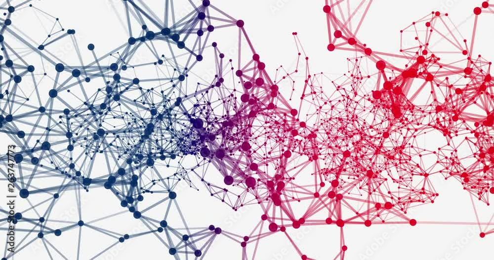  Colorful abstract connecting dots and lines to create the word Georgia