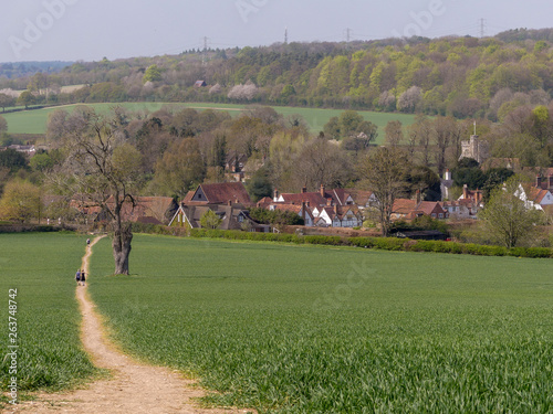 The pretty Buckinghamshire village of Little Missenden in the Chiltern hills photo