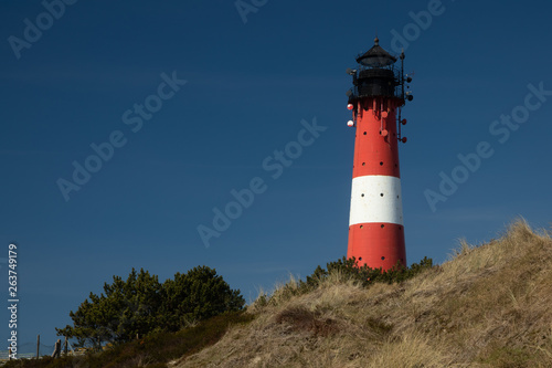 sch  ner Leuchtturm in H  rnum auf der Nordsee Insel Sylt