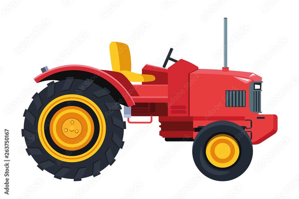 Obraz premium tractor icon cartoon