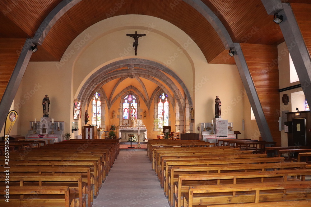 Village de Allegre - Département de Haute Loire - France - Eglise romane