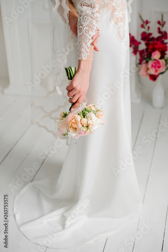 flowers at the bride