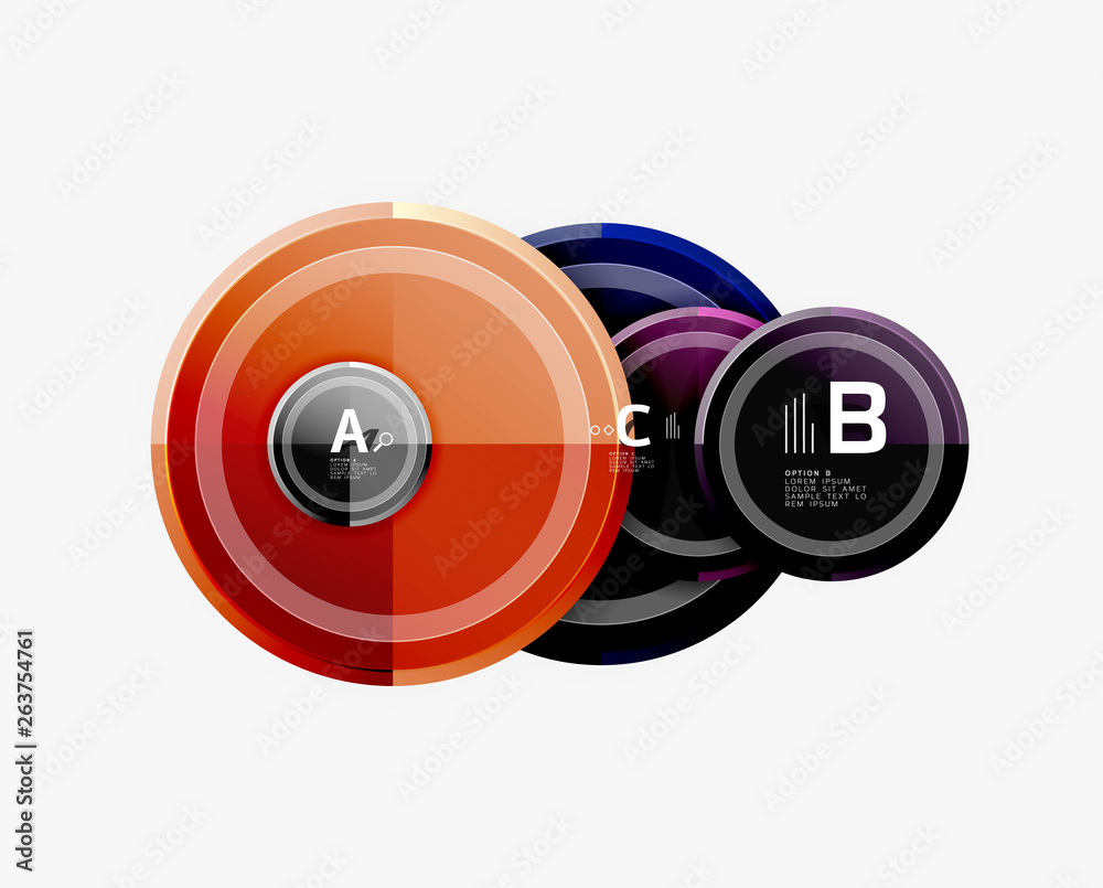 Circular pattern, abstract circles composition Circular pattern, abstract circles composition