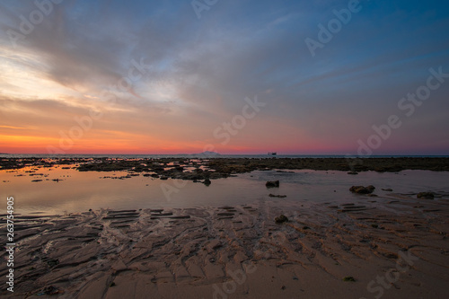 Beautiful Seascape with Sunrise on the Beach in Phuket - THAILAND