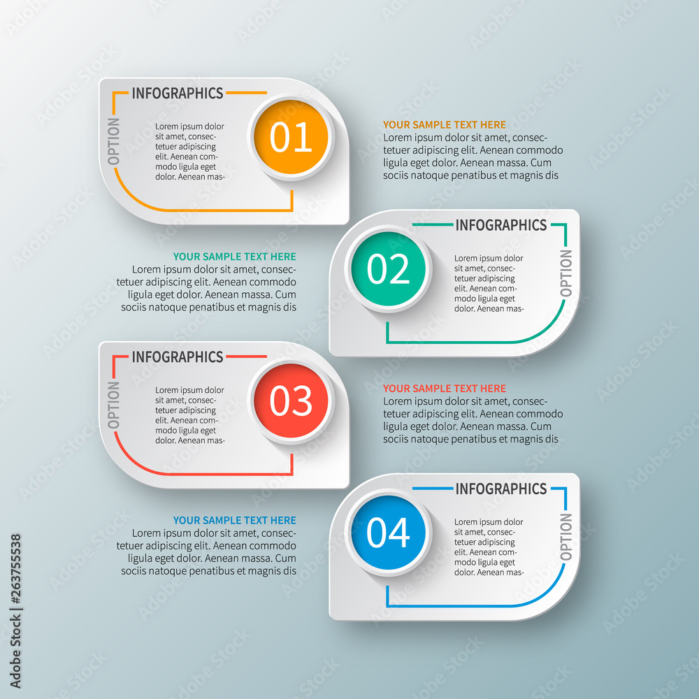 Abstract 3D Paper Infographics. Business template .Vector illustration Abstract 3D Paper Infographics. Business template .Vector illustration