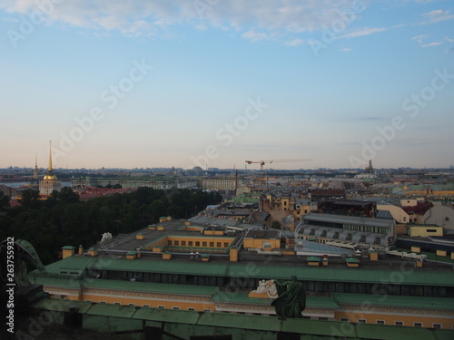 View of St. Petersburg from St. Isaac's Cathedral. Russia.