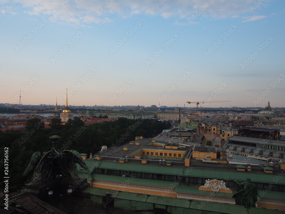 Naklejka premium View of St. Petersburg from St. Isaac's Cathedral. Russia.