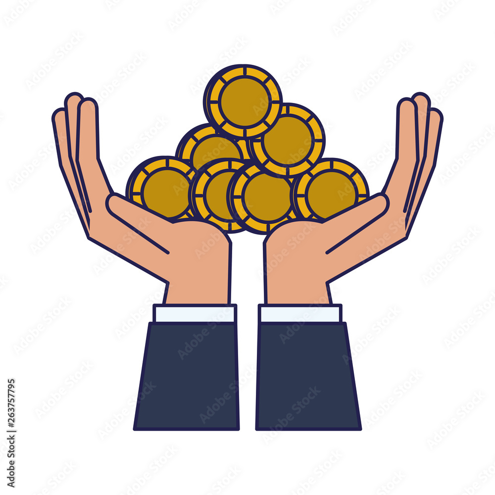 Obraz premium Money saving invesment market bussines blue lines