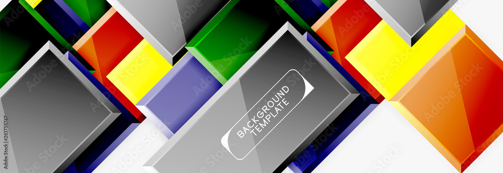 Obraz premium Square geometric composition