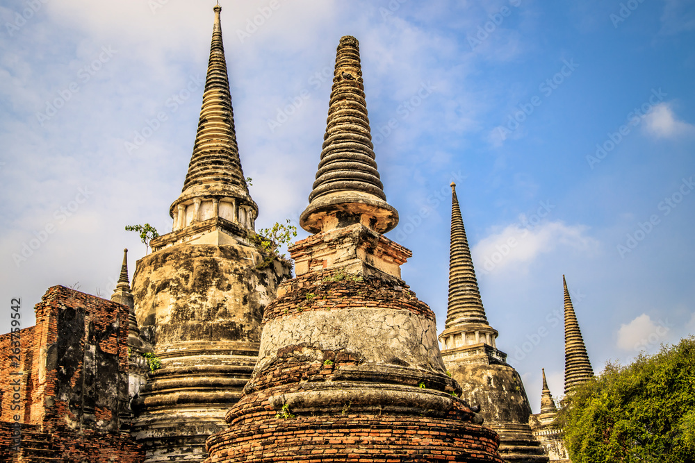 Fototapeta premium The Wat Mahathat Ayutthaya in thailand