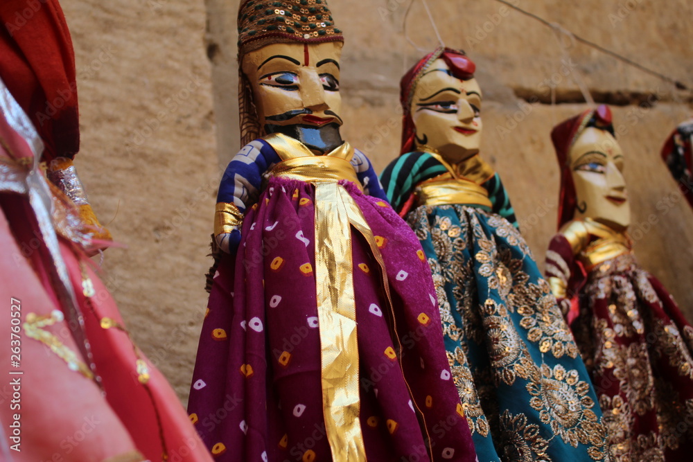 Traditional Indian puppets
