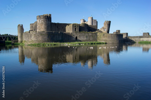 UK  Wales  Caerphilly Castle