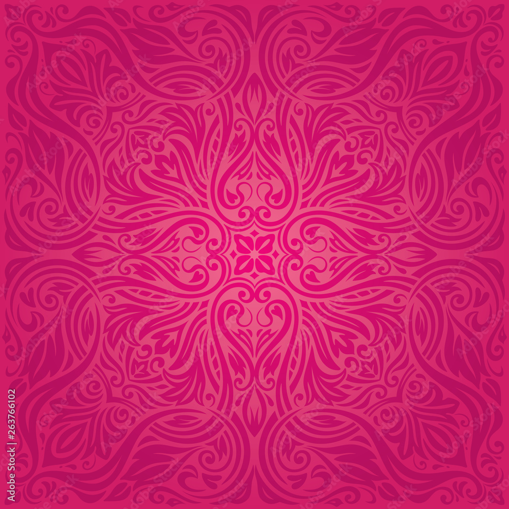 Red Floral Gorgeous decorative fashion background wallpaper mandala design Red Floral Gorgeous decorative fashion background wallpaper mandala design