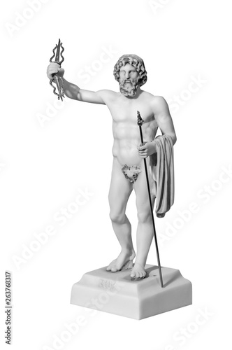 marble statue of a man on a white background