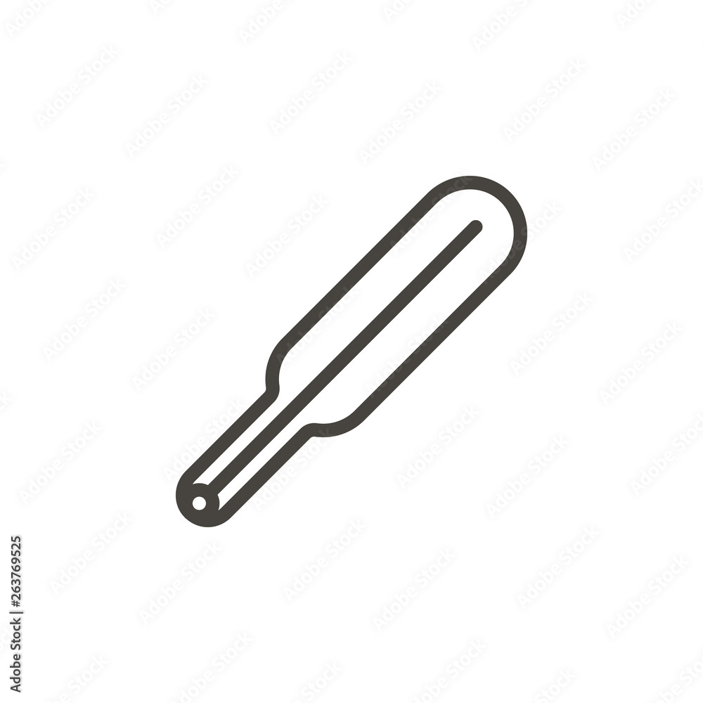 Medical, thermometer vector icon. Element of medicine for mobile concept and web apps illustration. Thin line icon for website design and development. Vector icon