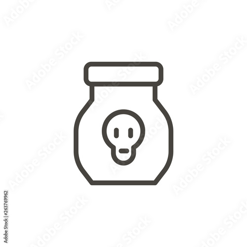 Drug, poison vector icon. Element of medicine for mobile concept and web apps illustration. Thin line icon for website design and development. Vector icon