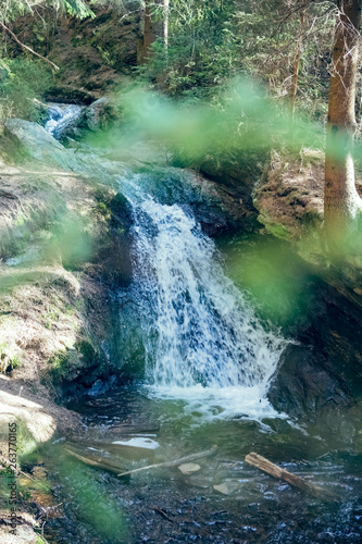 Fototapeta Naklejka Na Ścianę i Meble -  little waterfall in a forest