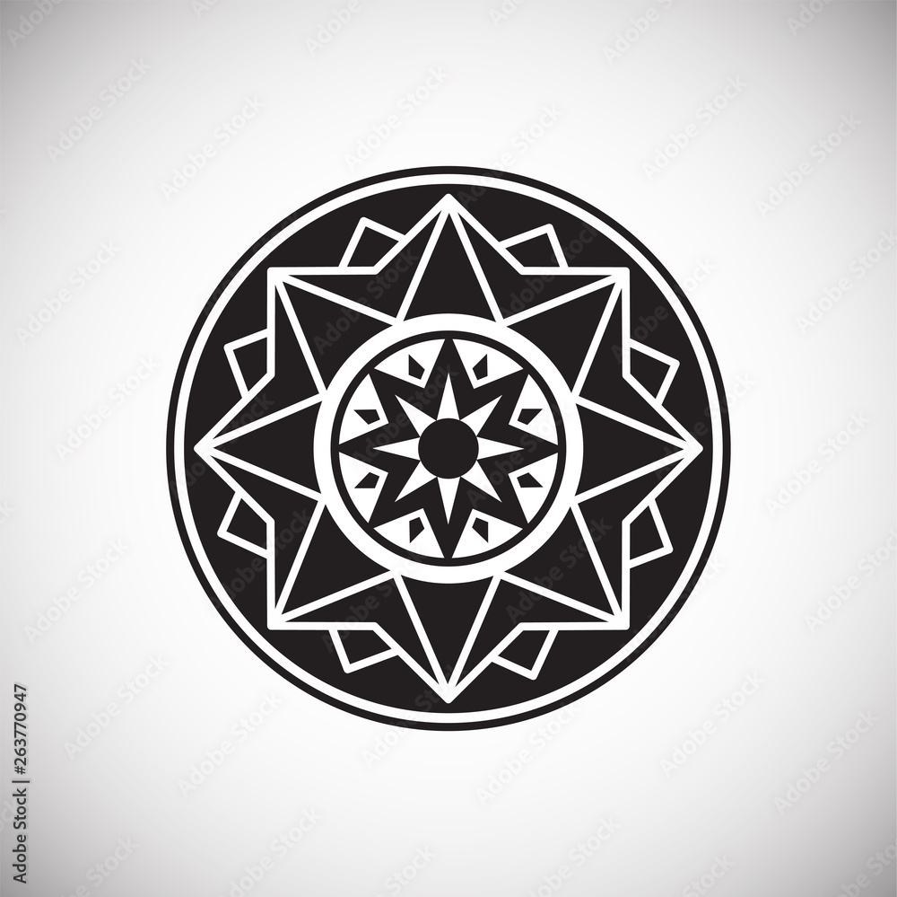 Yoga related icon on background for graphic and web design. Simple vector sign. Internet concept symbol for website button or mobile app. Yoga related icon on background for graphic and web design. Simple vector sign. Internet concept symbol for website button or mobile app.