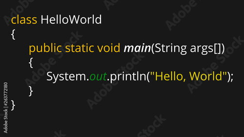 Hello World simple beginner Java Program
