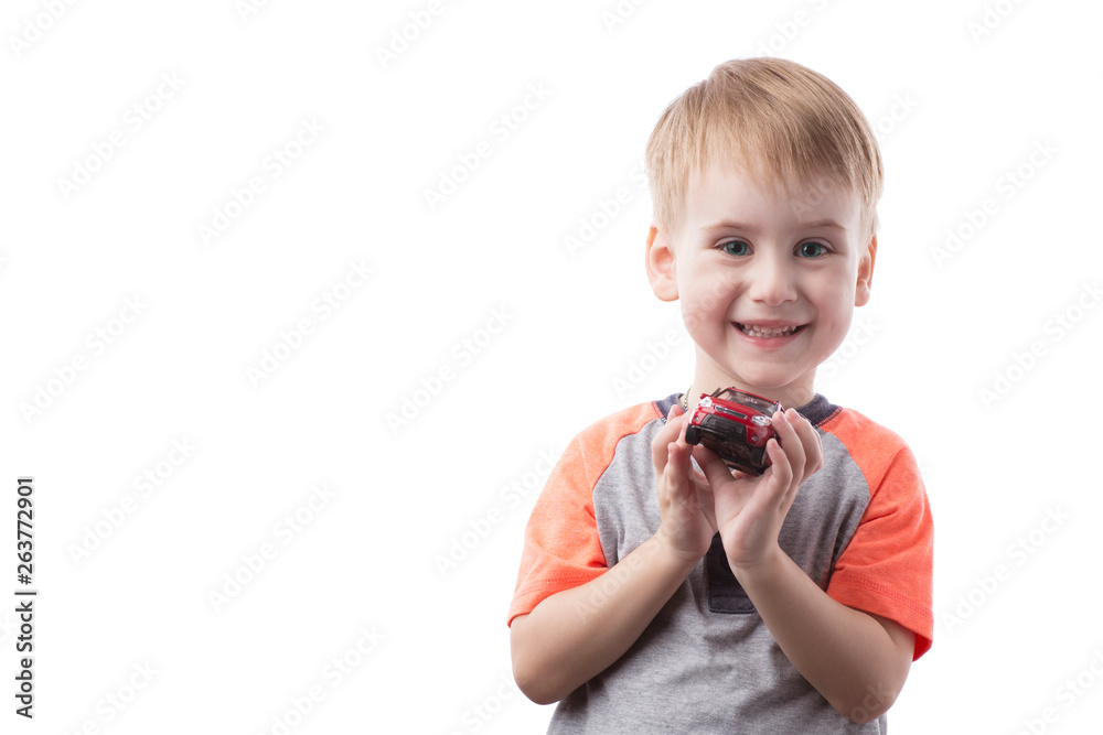 Portrait of happy joyful beautiful little boy isolated on white background.Happy smiling boy Portrait of happy joyful beautiful little boy isolated on white background.Happy smiling boy