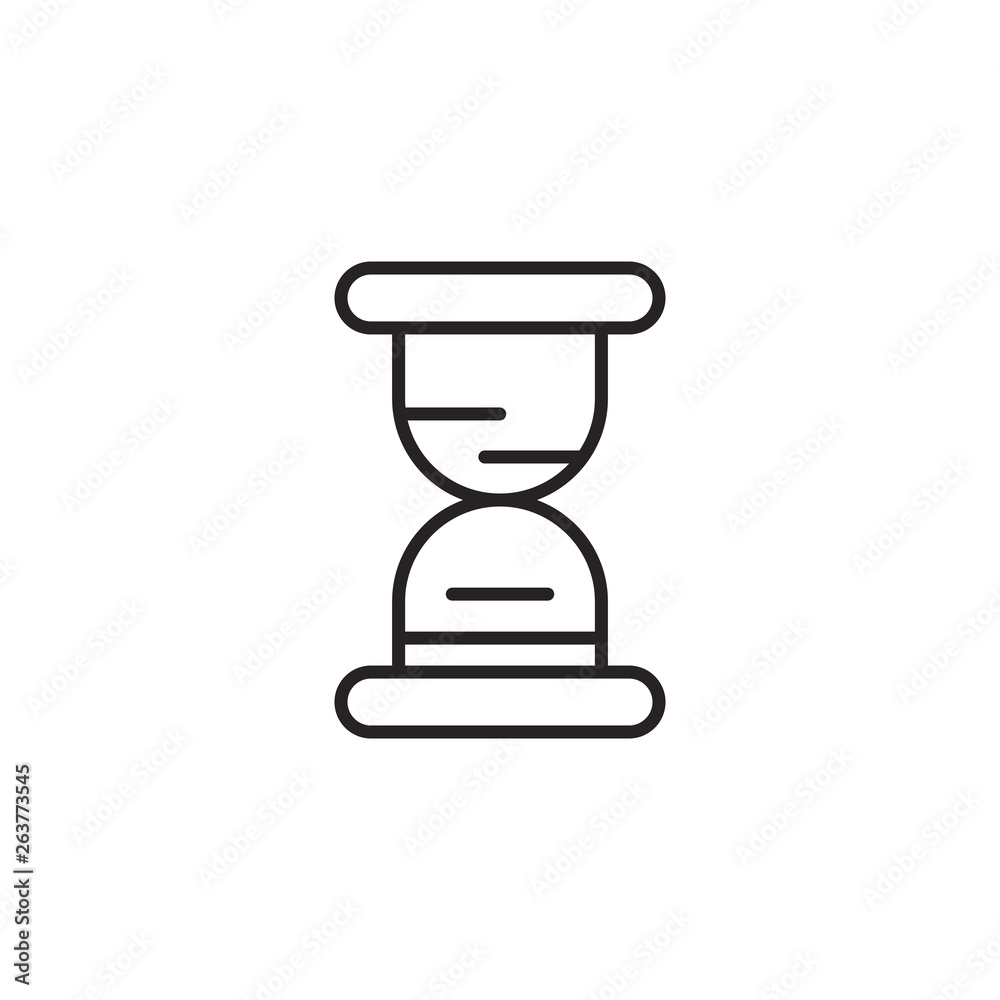 Hourglass Social Media Icon. Modern Simple Vector For Web Site Or Mobile App Hourglass Social Media Icon. Modern Simple Vector For Web Site Or Mobile App