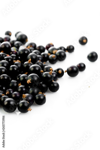 Black currant isolated on white
