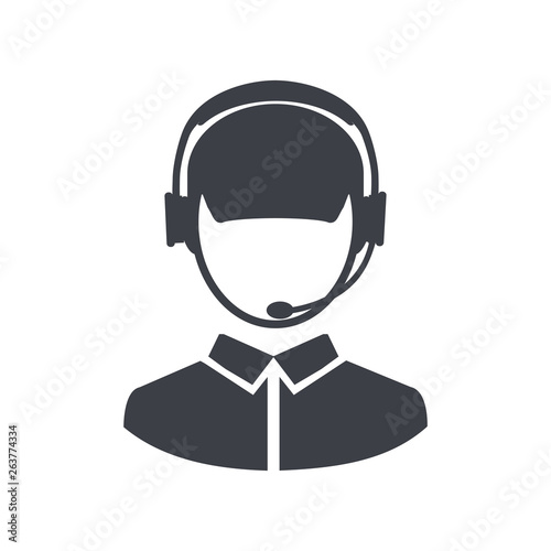 Dispatcher icon sign - stock vector
