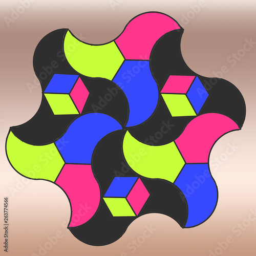 Obraz na plátně ARABESQUES GEOMETRIQUES