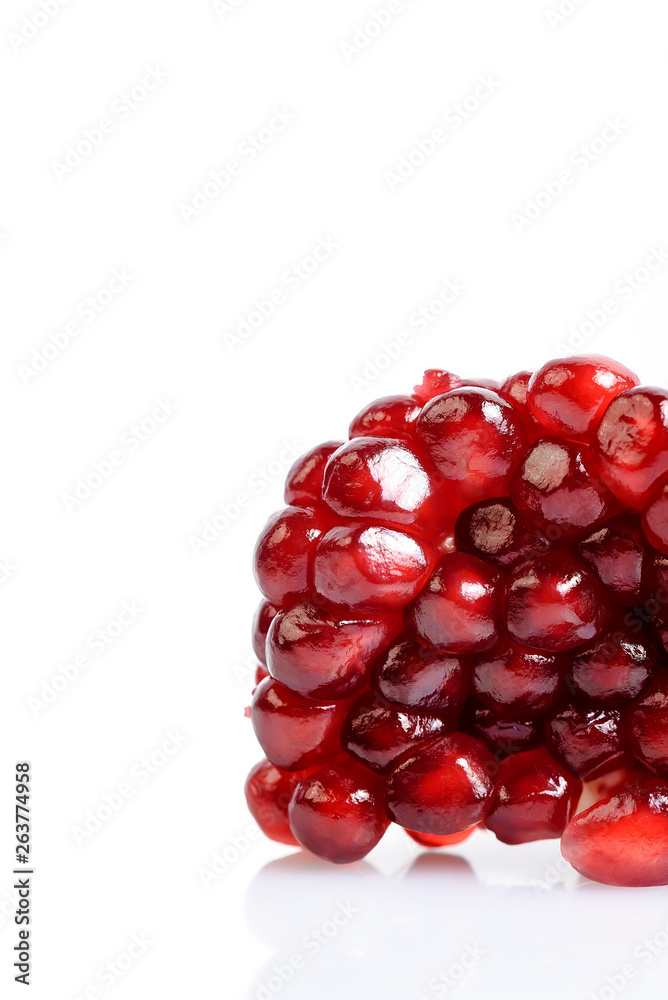 Pomegranate isolated on white Pomegranate isolated on white
