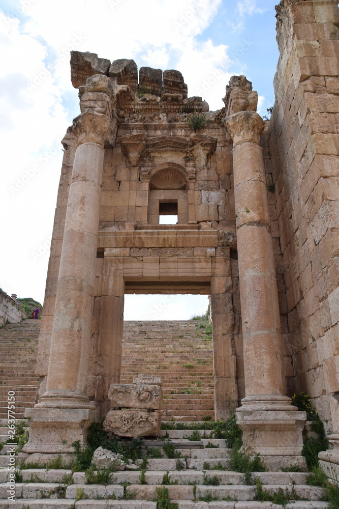The Roman city of Jerash, Jordan