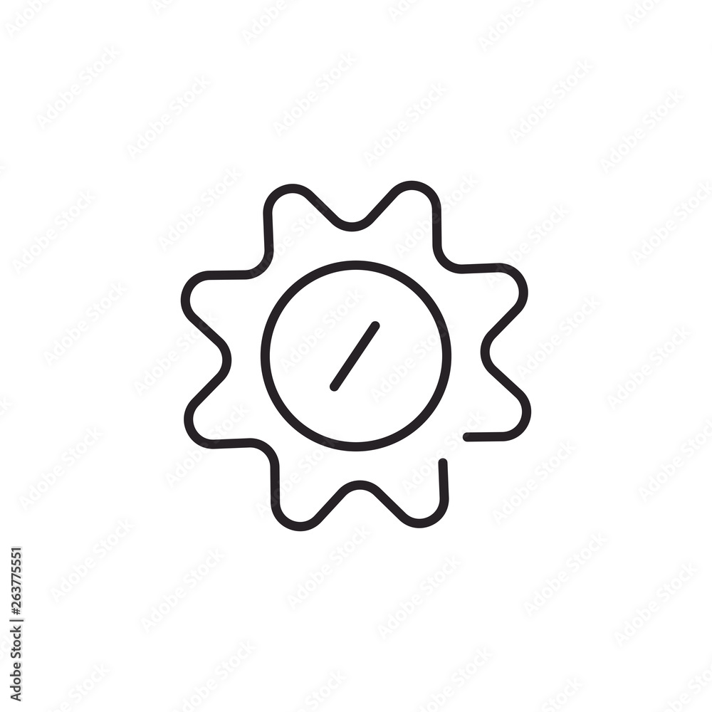 Settings Modern Simple Outline UI Vector Icon Settings Modern Simple Outline UI Vector Icon