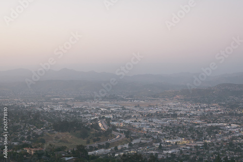 View from Mount Helix, in La Mesa, near San Diego, California