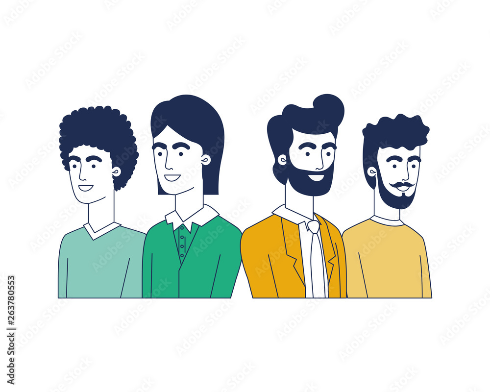 young men avatar character young men avatar character