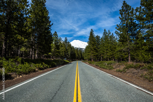 Road to Mount Shasta's trailheads in northern California. © DCrane Photography
