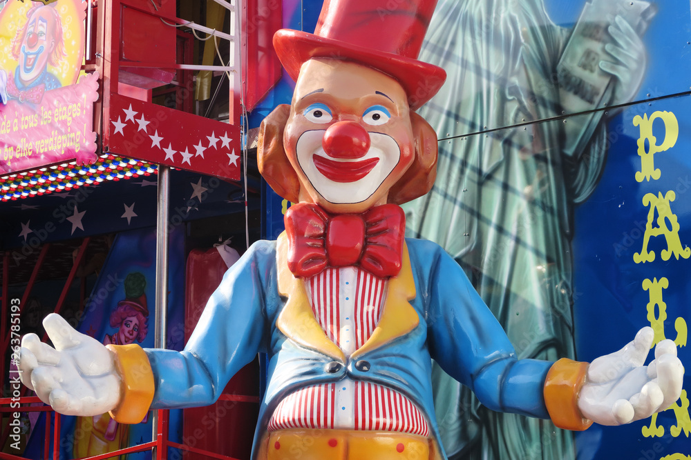 Fototapeta premium fête foraine clown