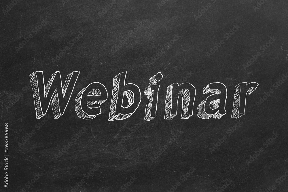 Obraz premium Webinar