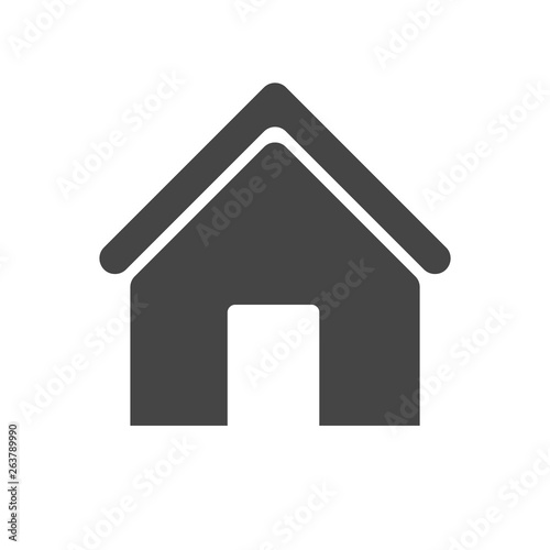 Grey home homepage icon vector icon eps10. Home website icon.