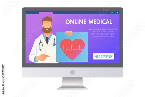 Online medicine concept