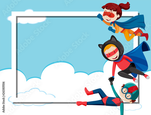 Super hero border frame